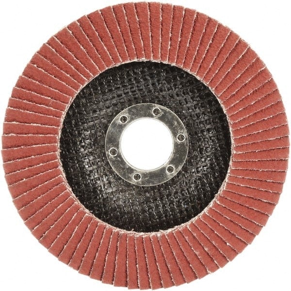 Flap Disc: 5/8-11 Hole, 80 Grit, Ceramic, Type 29 MPN:7100104881