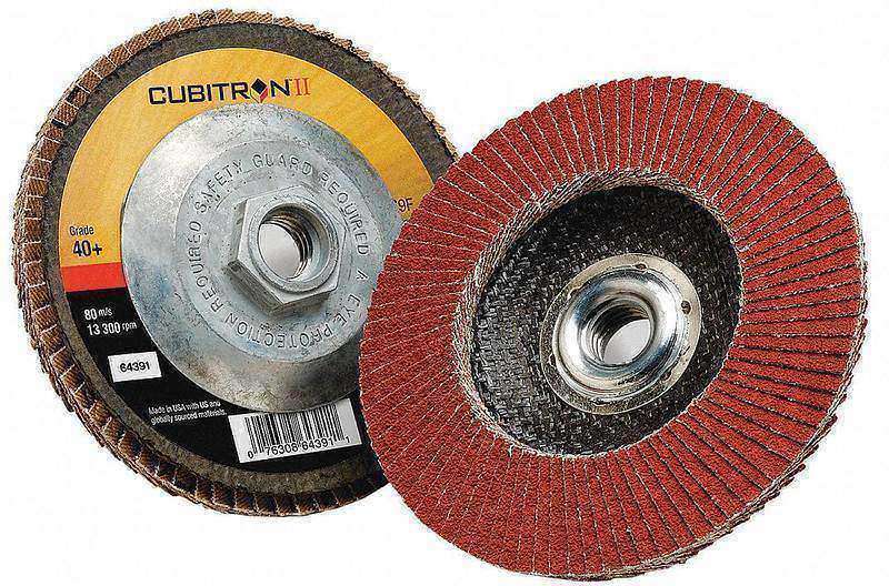 Flap Disc 5 in Dia 5/8 in Arbor 40 Grit MPN:7100104972