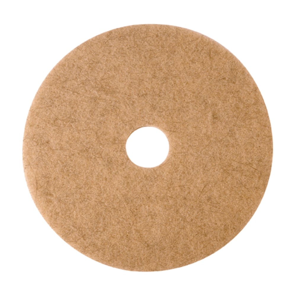 Niagara 3500N Natural Hogs Hair Floor Pads, 24in, Tan, Pack Of 5 Pads (Min Order Qty 2) MPN:3500N-24