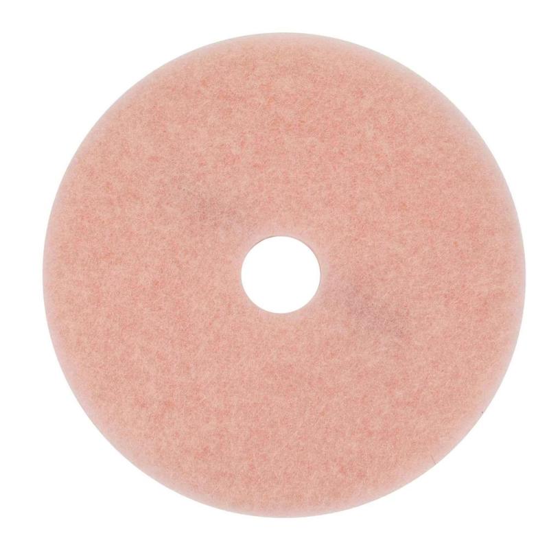 3M 3600 Eraser Burnish Pads, 20in Diameter, Pink, Box Of 5 (Min Order Qty 2) MPN:3600-20