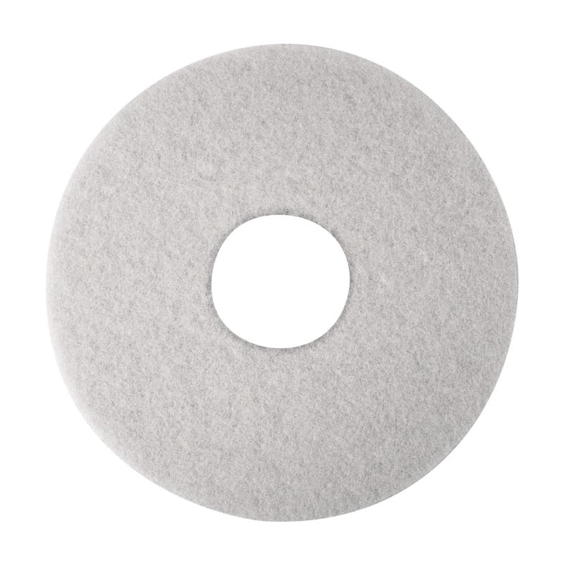 Niagara Polishing Floor Pads, 4100N, 13in, White, Pack Of 5 (Min Order Qty 5) MPN:4100N-13