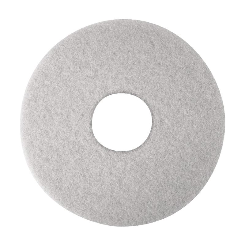 Niagara Polishing Floor Pads, 4100N , 14in, White, Pack Of 5 (Min Order Qty 4) MPN:4100N-14