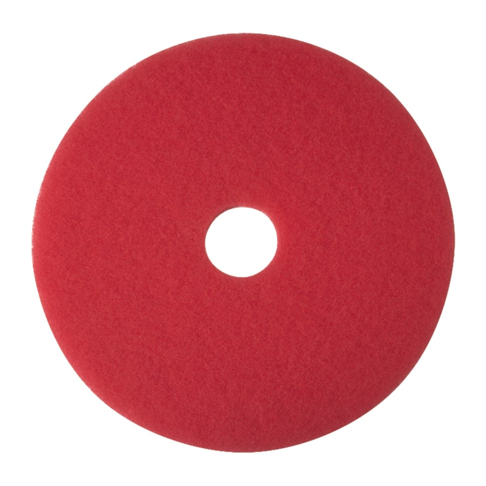 Niagara 5100N Buffing Floor Pads, 14in Diameter, Red, Case Of 5 (Min Order Qty 6) MPN:5100N-14