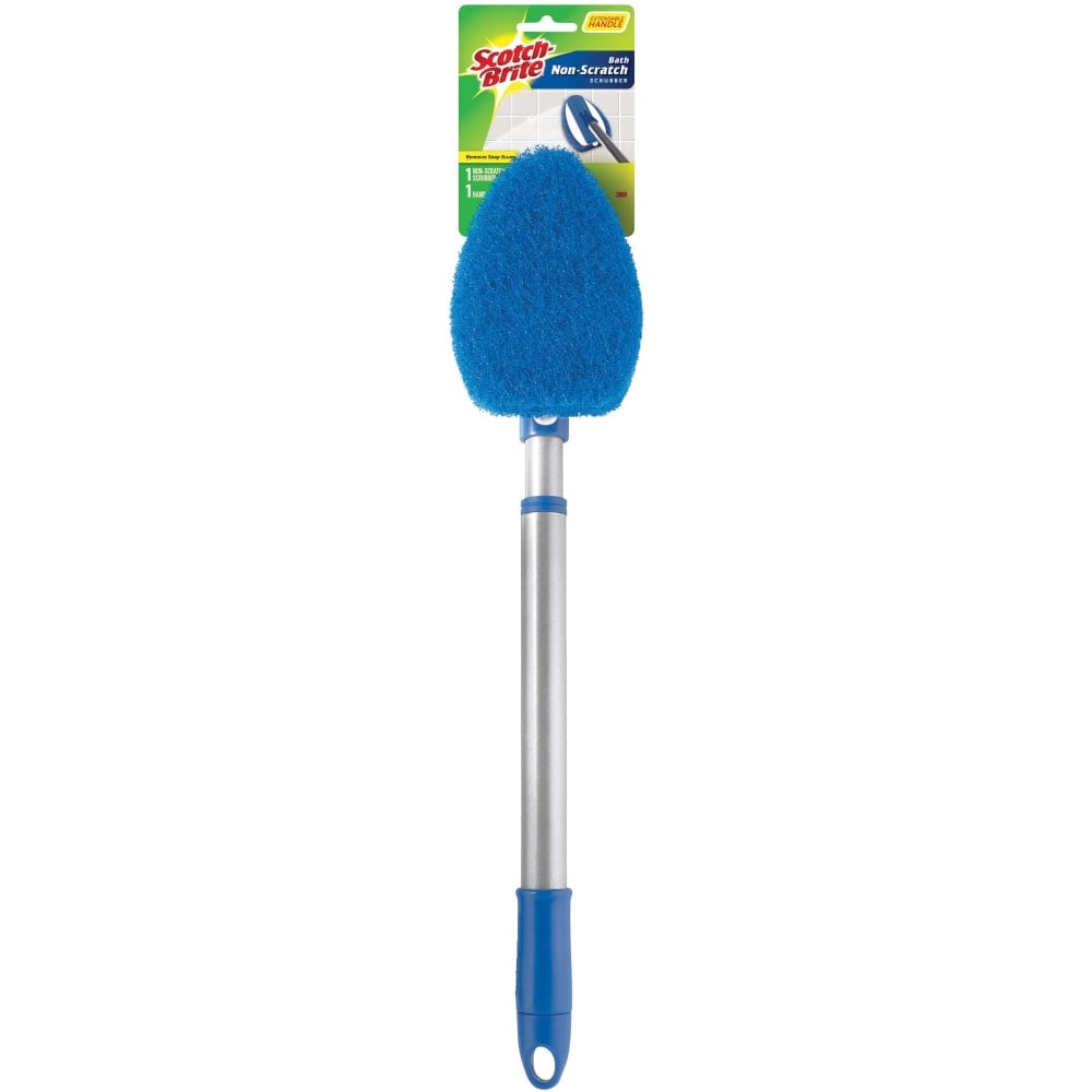 Scotch-Brite Bath Scrubber - 24in Handle Length - Plastic Handle - 4 / Carton (Min Order Qty 2) MPN:549X4CT