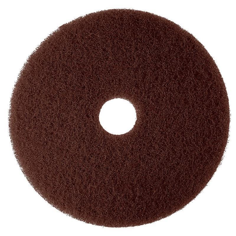 3M 7100 Floor Stripper Pads, 20in, Brown, Pack Of 5 Pads (Min Order Qty 2) MPN:7100