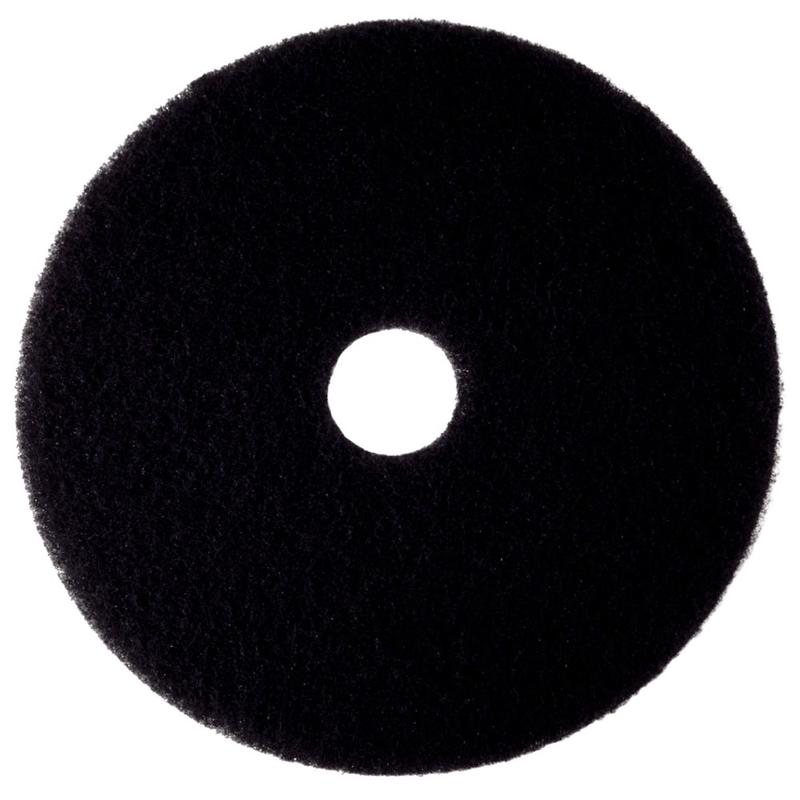 3M 7300 High-Productivity Floor Stripping Pads, 14in, Black, Case Of 5 (Min Order Qty 2) MPN:7300-19