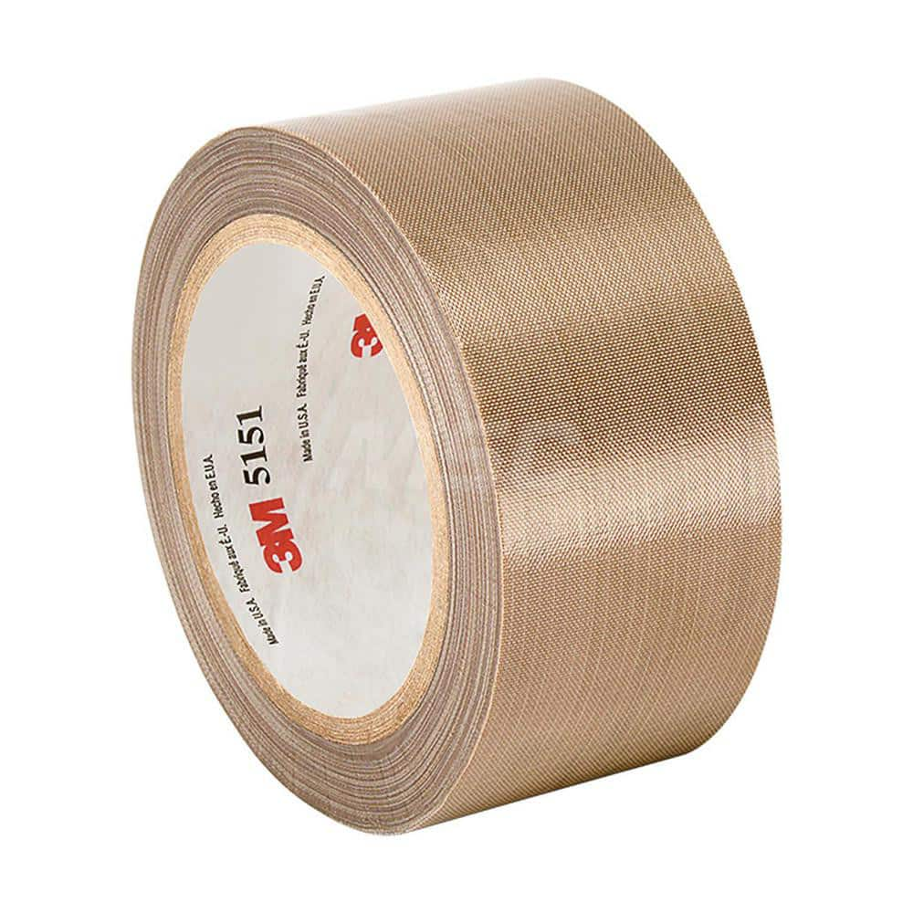 Glass Cloth Tape: 36 yd Long, Light Brown, Polytetrafluroethylene MPN:888519210611