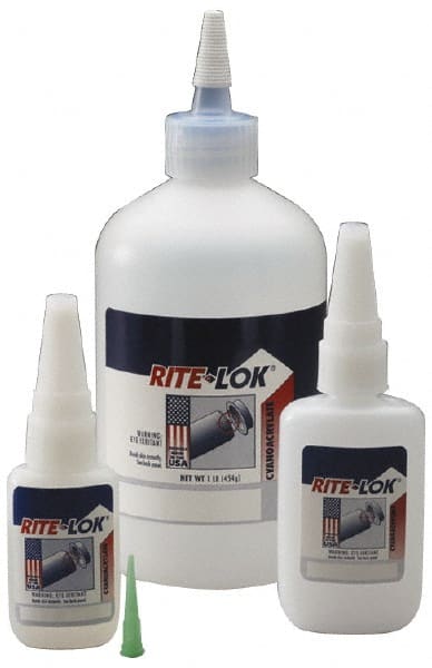 Adhesive Glue: 1 lb Bottle, Clear MPN:7100039200