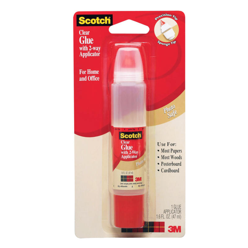 Scotch Glue With 2-Way Applicator, 1.6 Oz (Min Order Qty 12) MPN:6050