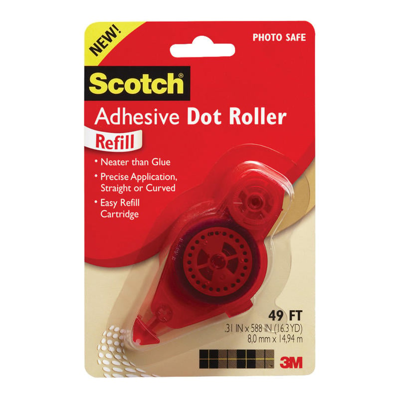 Scotch Double-Sided Tape Runner Permanent Refill, 1/3in x 49ft (Min Order Qty 13) MPN:6055R