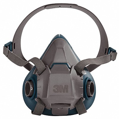 Half Mask Respirator Silicone Gray Teal MPN:6501