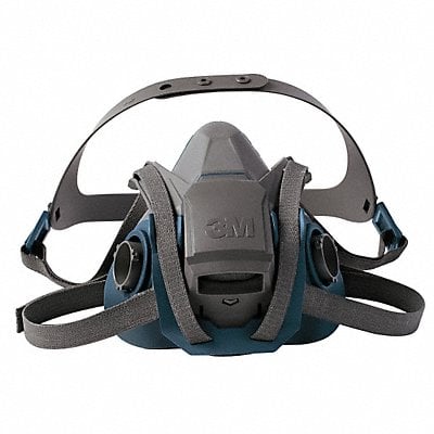 Half Mask Respirator Silicone Gray Teal MPN:6501QL