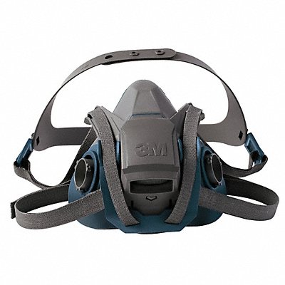 Half Mask Respirator Silicone Gray Teal MPN:6502QL