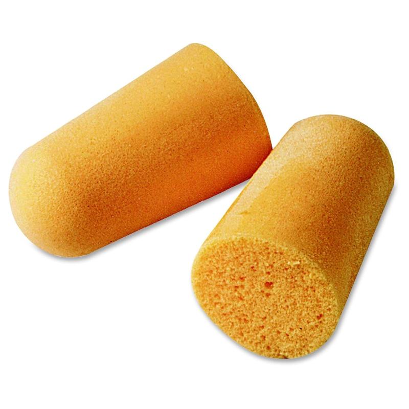 3M 1100 Uncorded Foam Earplugs - Noise Protection - Polyurethane - Orange - Smooth Surface, Uncorded, Comfortable, Dirt Resistant, Hypoallergenic, Disposable - 200 / Box (Min Order Qty 2) MPN:1100