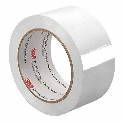 Elec Tape 216 ft Lx1/4 W 2.5 mil White MPN:3M 1350 0.25