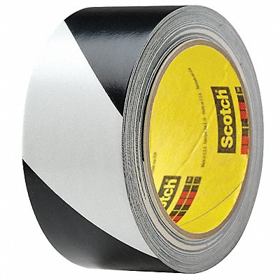 Floor Tape Blk/Whte 3inx108 ft Roll PK12 MPN:5700