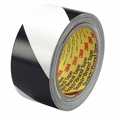 Floor Tape Black/White 2 inx108 ft Roll MPN:5700