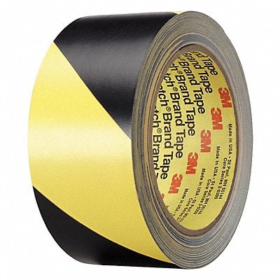 Floor Tape Black/Yellow 2 inx108 ft Roll MPN:5702