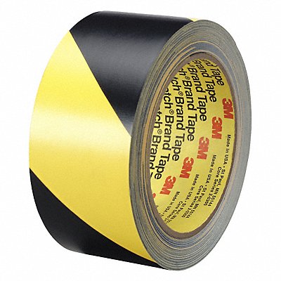 Floor Tape Black/Yellow 1 inx108 ft Roll MPN:5702