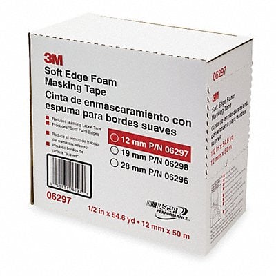 Masking Tape 1/2 W 55 yd L White MPN:06297