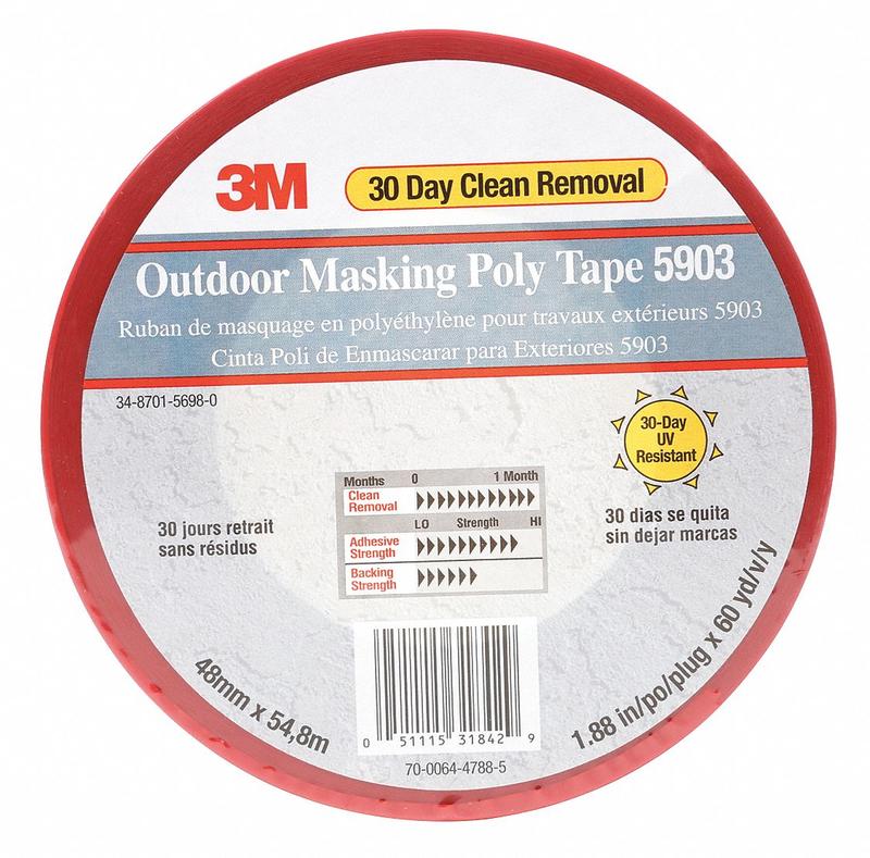 Masking Tape 1 7/8 W 60 yd L Red MPN:5903