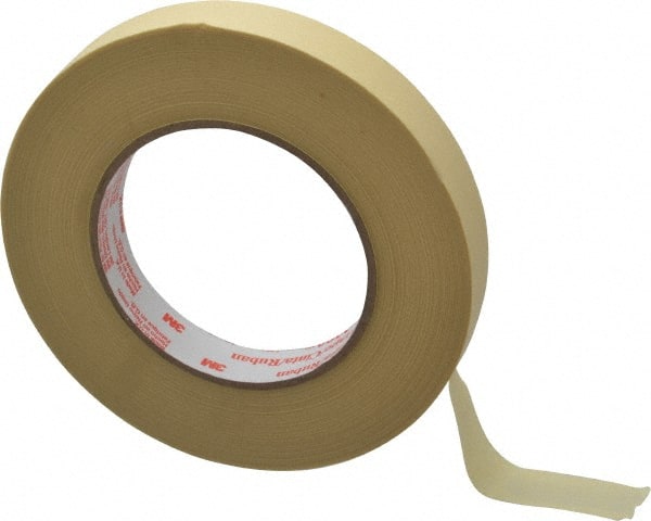 Masking Tape: 18 mm Wide, 60 yd Long, 7.2 mil Thick, Tan MPN:7000088413