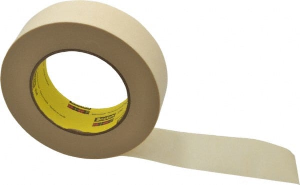 Masking Tape: 38 mm Wide, 60 yd Long, 5.9 mil Thick, Tan MPN:7000124039