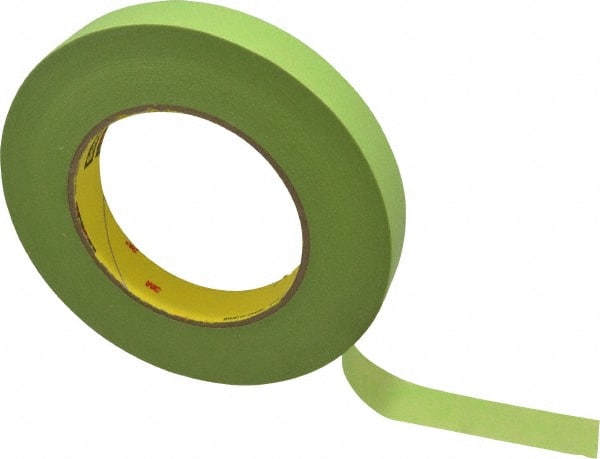 Masking Tape: 18 mm Wide, 60 yd Long, 6.7 mil Thick, Green MPN:7000124895