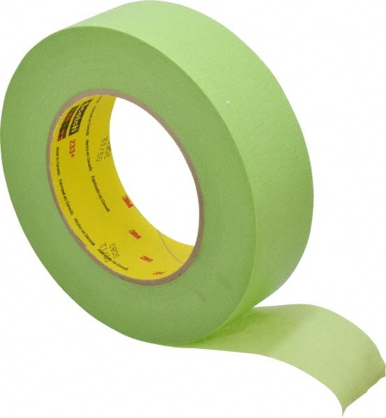 Masking Tape: 36 mm Wide, 60 yd Long, 6.7 mil Thick, Green MPN:7000124897