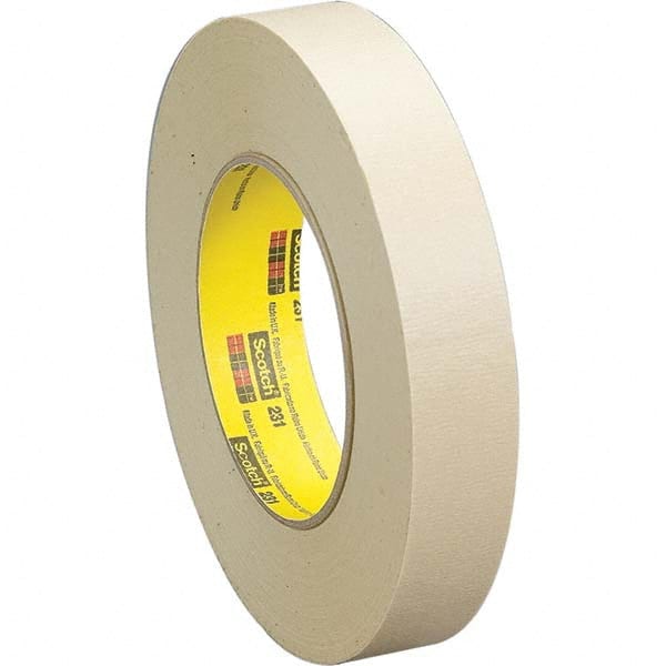 Masking Tape: 60 yd Long, 7.6 mil Thick, Tan MPN:7010295786