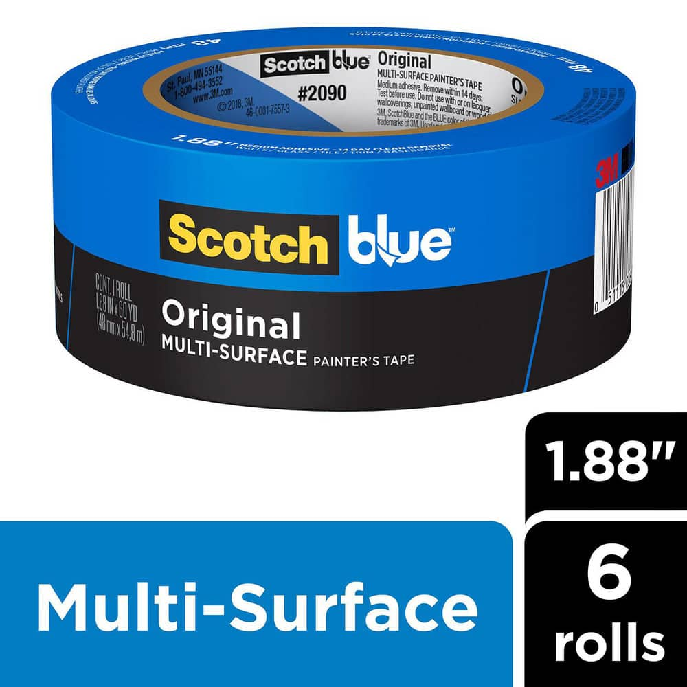 Masking & Painters Tape, Tape Type: Painter's , Tape Material: Paper , Length (Meters): 54.8 , Thickness (mil): 11.938 , Color: Blue  MPN:7100217883