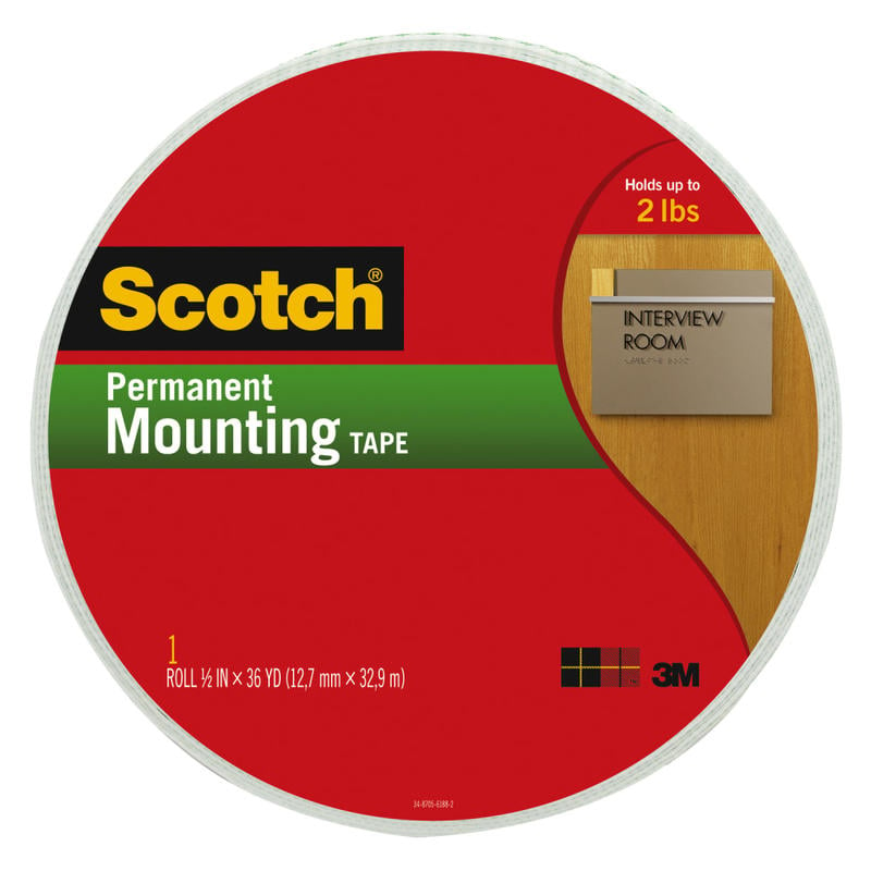 Scotch Permanent Mounting Tape, 3/4in x 1368in (Min Order Qty 2) MPN:110-MR