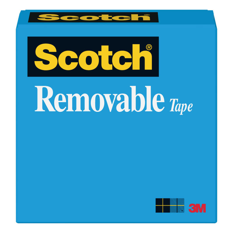 Scotch Magic 811 Removable Tape, 1/2in x 1296in, Clear (Min Order Qty 11) MPN:811-1/2X1296