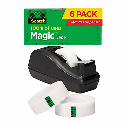 Office Tape 83 1/3 ft 3/4 in 2.3 mil PK6 MPN:99826866