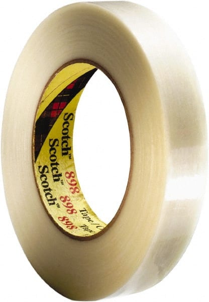 Filament & Strapping Tape, Type: Filament Tape , Color: Clear , Width (mm - 2 Decimals): 36.00 , Thickness (mil): 6.6000 , Tape Number: 898  MPN:7000144703