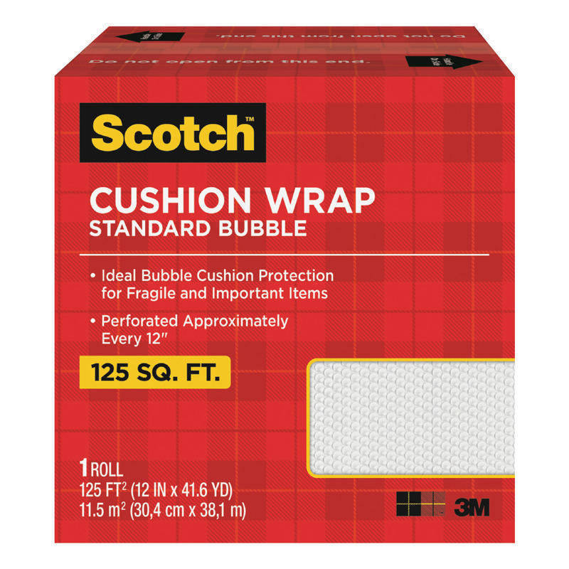 Scotch Perforated Cushion Wrap, 12in x 100ft, Clear (Min Order Qty 2) MPN:7962