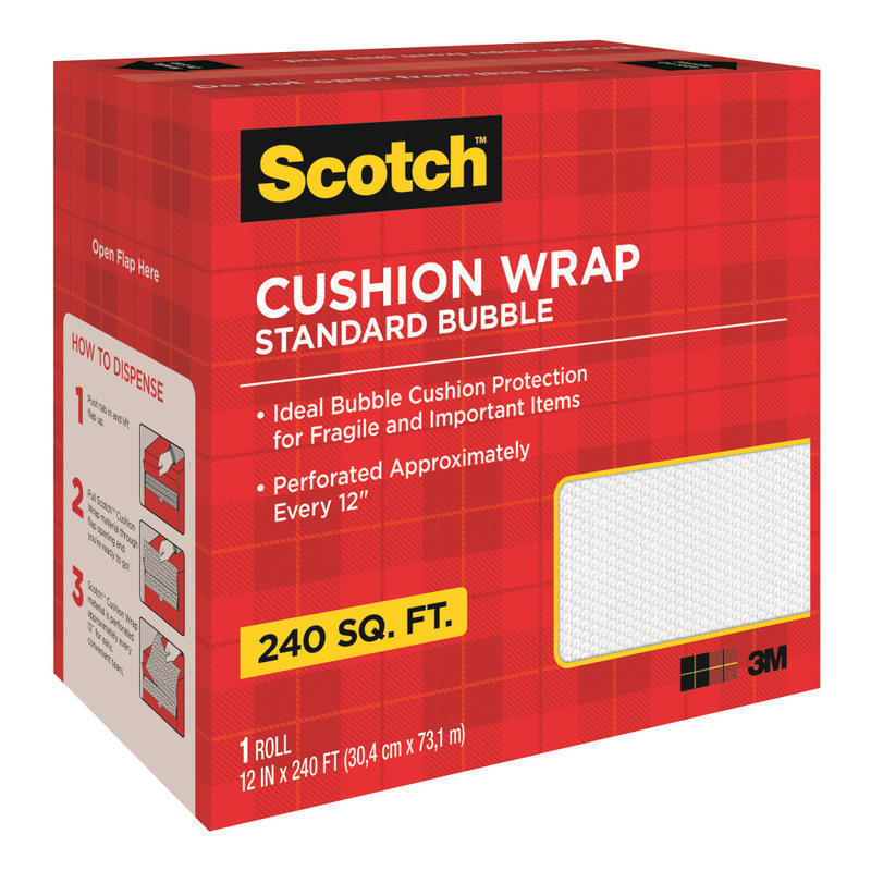 Scotch Perforated Cushion Wrap, 12in x 240ft, Clear (Min Order Qty 2) MPN:7990C24