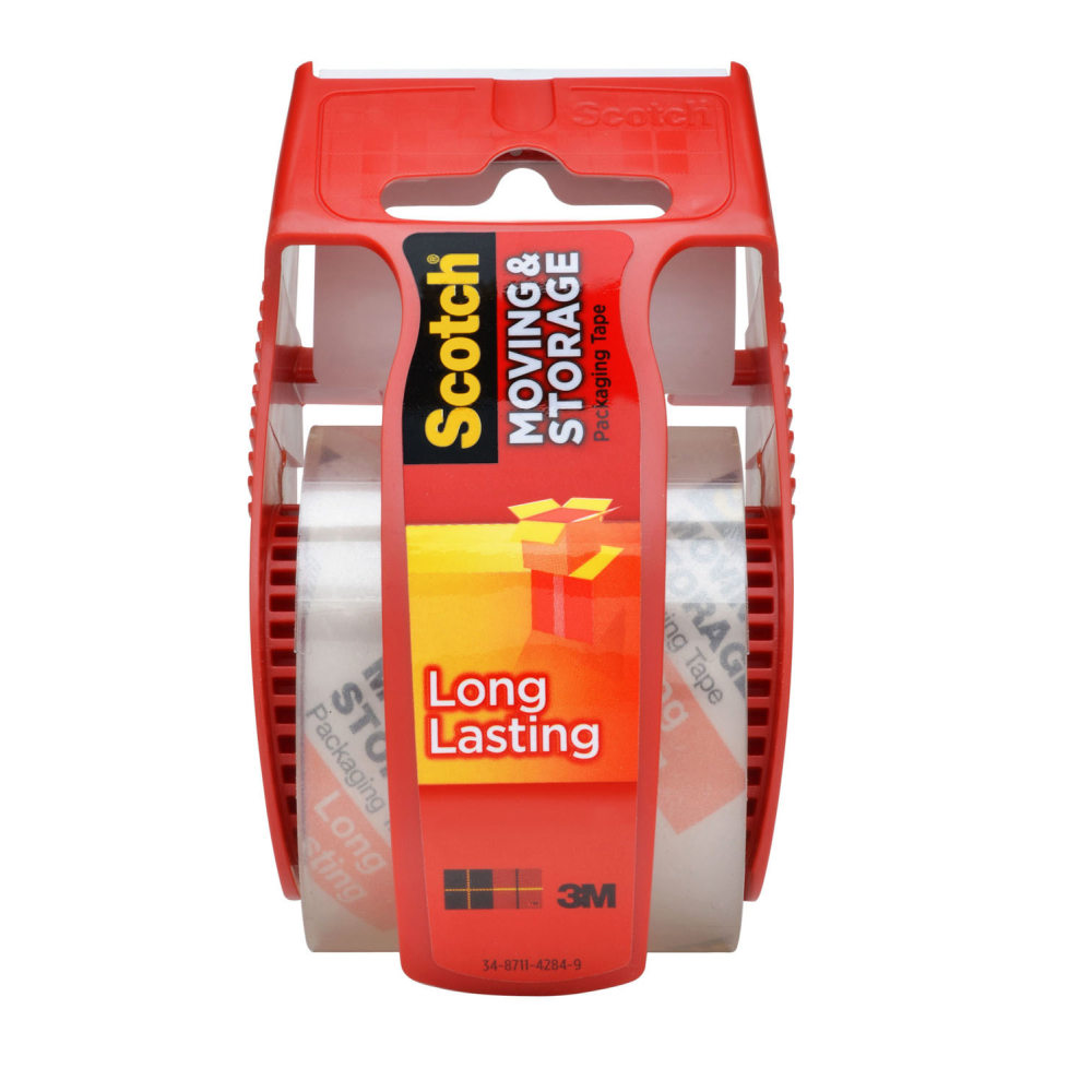 Scotch Long-Lasting Moving & Storage Tape With Refillable Dispenser, 2in x 22.2 Yd., Clear (Min Order Qty 21) MPN:165