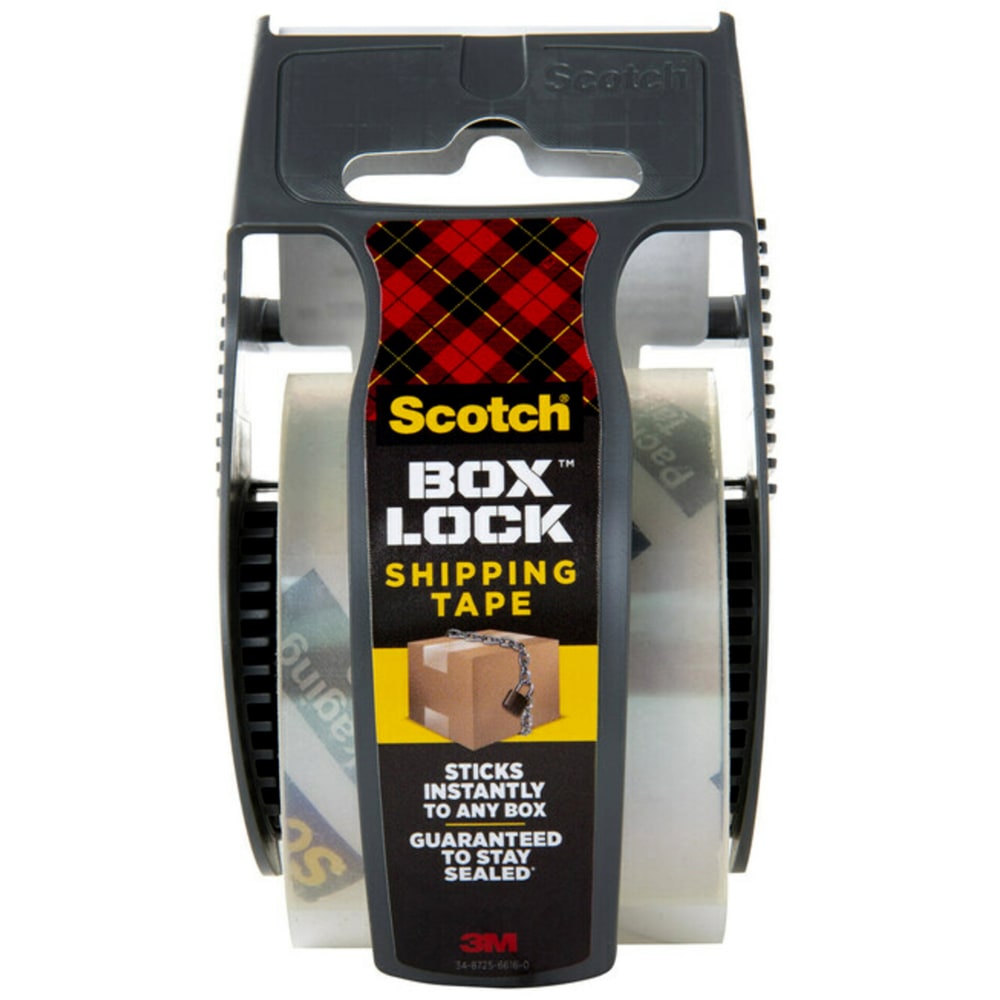 Scotch Box Lock 195 Packing Tape, 1-15/16in x 22-1/4 Yd, Clear (Min Order Qty 15) MPN:195