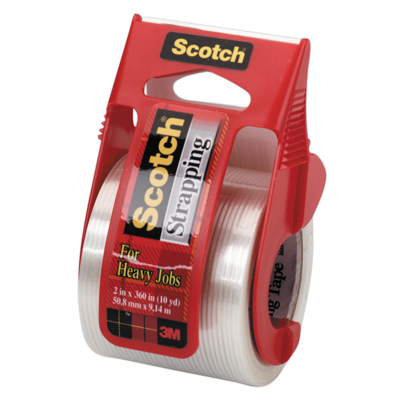 Scotch Strapping Tape With Dispenser, 2in x 10 Yd. (Min Order Qty 8) MPN:50