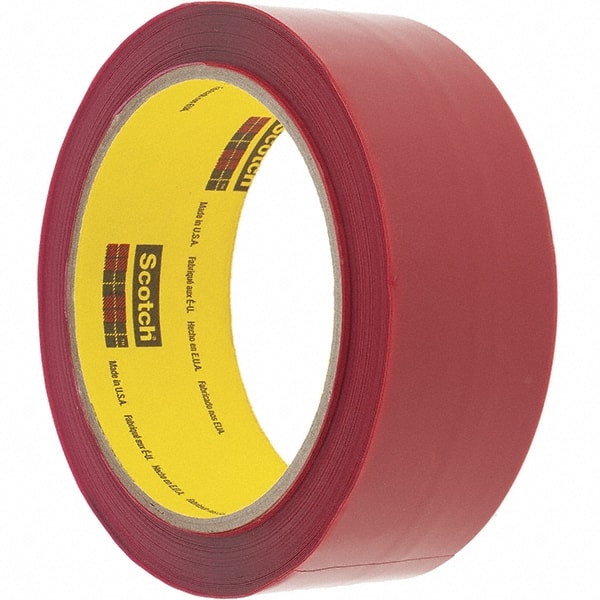 Packing Tape: 50' Long, Red, Rubber Adhesive MPN:7000123631