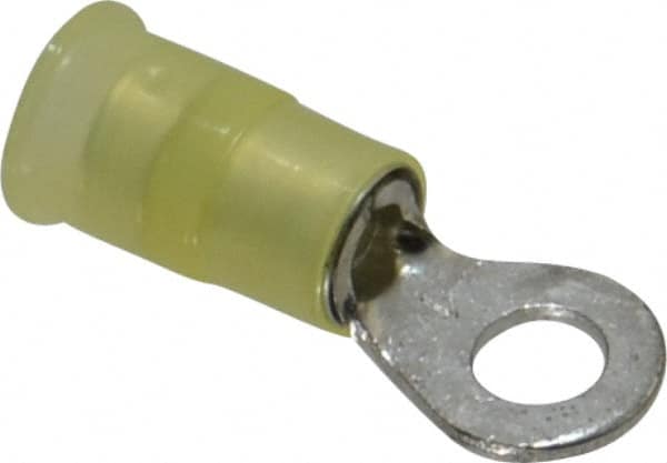 Circular Ring Terminal: Partially Insulated, 12 to 10 AWG, Crimp Connection MPN:7010304072