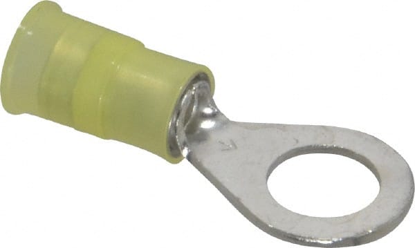 Circular Ring Terminal: Partially Insulated, 12 to 10 AWG, Crimp Connection MPN:7010397383