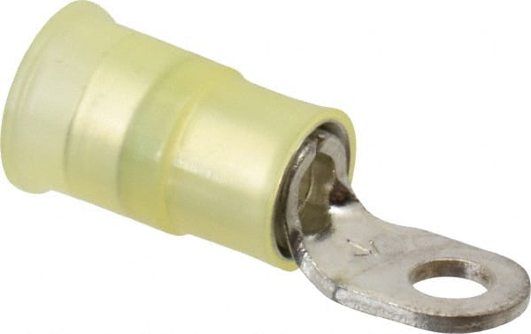 Circular Ring Terminal: Partially Insulated, 12 to 10 AWG, Crimp Connection MPN:7010397384