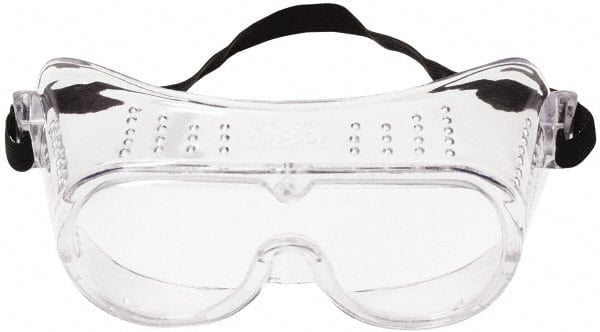 Safety Goggles: Impact, Uncoated, Clear Polycarbonate Lenses MPN:7010340634