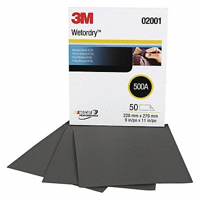 Sanding Sheet 11 in L 9 in W PK50 MPN:02001