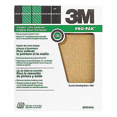 Sanding Sheet 11 in L 9 in W PK250 MPN:99404NA