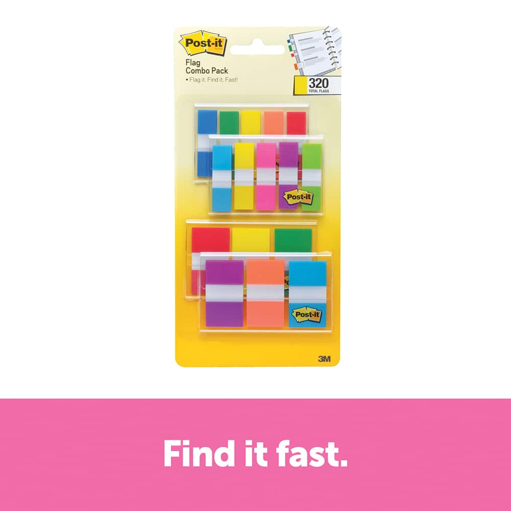 Self-Stick Page Flags, Style: Flag, Color: Multi-Color, Size: 0.47 x 1.7 MPN:7100064326