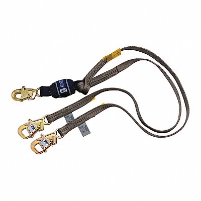 Shock-Absorbing Tie-Back Lanyard Blue MPN:1246075