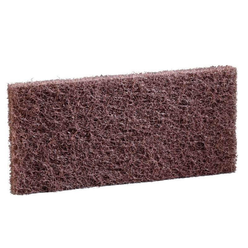 3M Doodlebug Scrub N Strip Pads, 8541, 4 5/8in x 10in, Brown, Pack Of 5 (Min Order Qty 5) MPN:8541